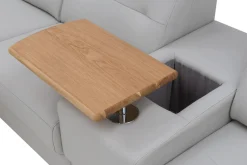 Narożniki|Inspire Narożnik skórzany z funkcją relaks BRONX lewy