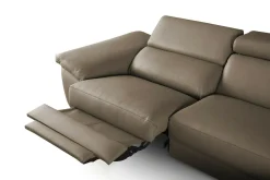 Trend Line Narożnik skórzany z funkcją relaks PANAMA prawy