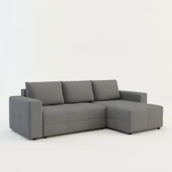 Narożniki|FN Design Narożnik szary DRAGON prawy