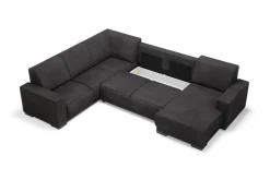 Narożniki|Comfort Line Narożnik szary ELECTRA lewy