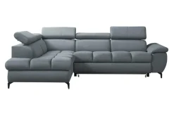 Narożnik szary rozkładany PLAZA lewy