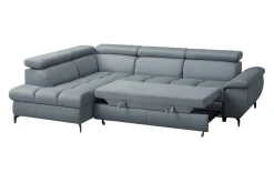 Narożnik szary rozkładany PLAZA lewy