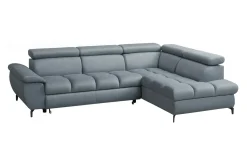 Narożniki| Narożnik szary rozkładany PLAZA prawy