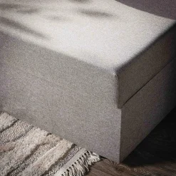 Exline Narożnik szary z 2 pojemnikami FLAT