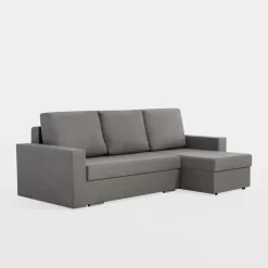 Exline Narożnik szary z 2 pojemnikami FLAT