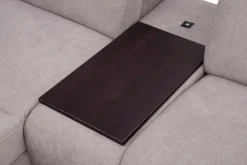 Impresti Narożnik szary z funkcją relaks ALAMO prawy