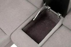 Impresti Narożnik szary z funkcją relaks ALAMO prawy