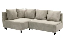 Fresh Narożnik sztruksowy beżowy LOGOS lewy