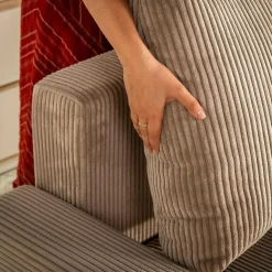 Narożniki|Fresh Narożnik sztruksowy beżowy AVOLA