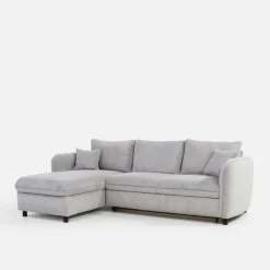 inny Narożnik sztruksowy jasnoszary MIRE