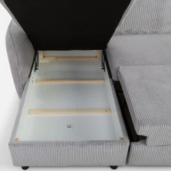 inny Narożnik sztruksowy jasnoszary MIRE