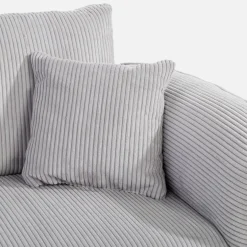 inny Narożnik sztruksowy jasnoszary MIRE