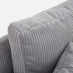 inny Narożnik sztruksowy jasnoszary MIRE