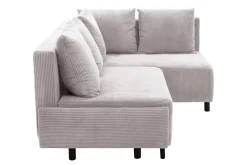 Narożniki|Fresh Narożnik sztruksowy jasnoszary LOGOS prawy