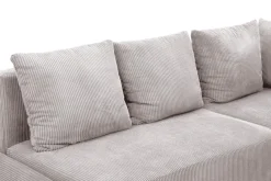 Narożniki|Fresh Narożnik sztruksowy jasnoszary LOGOS prawy