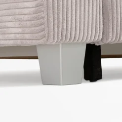 Narożniki|Fresh Narożnik sztruksowy jasnoszary AVOLA