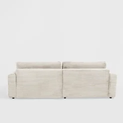 Narożniki| Narożnik sztruksowy kremowy NOEMI lewy