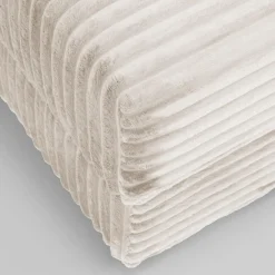 Narożniki| Narożnik sztruksowy kremowy NOEMI lewy