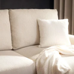 Mavik Narożnik sztruksowy kremowy ARAGON