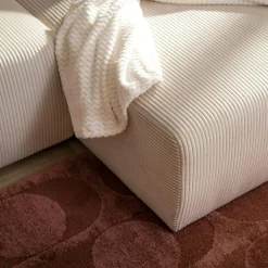 Mavik Narożnik sztruksowy kremowy ARAGON