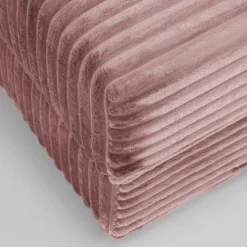 Narożnik sztruksowy pudrowy róż NOEMI lewy