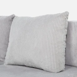 Fresh Narożnik sztruksowy rozkładany jasnoszary HONEY