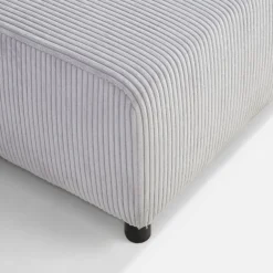 Fresh Narożnik sztruksowy rozkładany jasnoszary HONEY