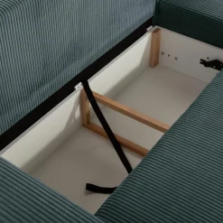 Narożniki|Fresh Narożnik sztruksowy szaroniebieski AVOLA