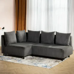 Narożniki|Fresh Narożnik sztruksowy szary LOGOS lewy