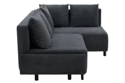 Fresh Narożnik sztruksowy szary LOGOS prawy