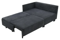 Fresh Narożnik sztruksowy szary LOGOS prawy