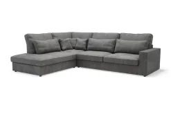 Narożniki|Agio Divani Narożnik sztruksowy szary COAST lewy