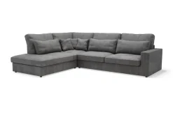 Agio Divani Narożnik sztruksowy szary COAST lewy