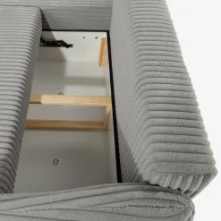 Narożniki| Narożnik sztruksowy szary MORRI