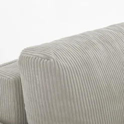 Narożniki| Narożnik sztruksowy z 2 pojemnikami jasnobeżowy LIAM