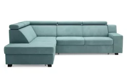 Narożniki|Fresh Narożnik turkusowy LINEA lewy