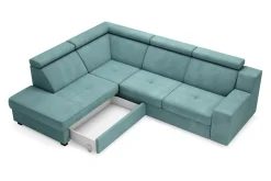 Narożniki|Fresh Narożnik turkusowy LINEA lewy