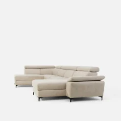 Narożniki|Instilo Narożnik U-kształtny beżowy BRAGA prawy