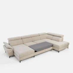 Narożniki|Instilo Narożnik U-kształtny beżowy BRAGA lewy