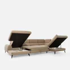 Narożniki|New Form Narożnik U-kształtny beżowy JAZZY U2 lewy