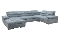 New Form Narożnik U-kształtny rozkładany jasnoniebieski KORFU II lewy