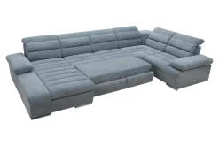 New Form Narożnik U-kształtny rozkładany jasnoniebieski KORFU II lewy