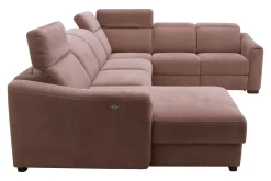 Trend Line Narożnik U-kształtny z funkcją relaksu różowy CORBY prawy