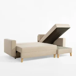 Narożniki|Mavik Narożnik z 2 pojemnikami beżowy SUZI