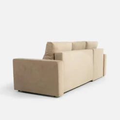 Narożnik z 2 pojemnikami beżowy LAVERNA