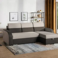 Narożniki| Narożnik z 2 pojemnikami brązowy DUO