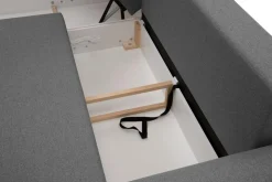 Fresh Narożnik z 2 pojemnikami ciemnoszary LANA