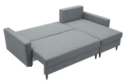 Narożniki|Exline Narożnik z 2 pojemnikami ciemnoszary POLLY