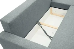 Narożniki|Exline Narożnik z 2 pojemnikami ciemnoszary POLLY