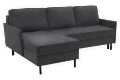 Narożniki|Exline Narożnik z 2 pojemnikami ciemnoszary NELLY